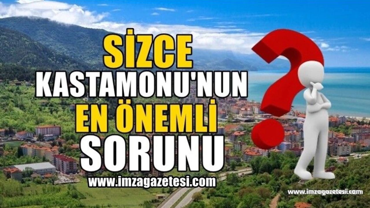 Sizce Kastamonu'nun en önemli sorunu hangileri? Neler yapmalı?