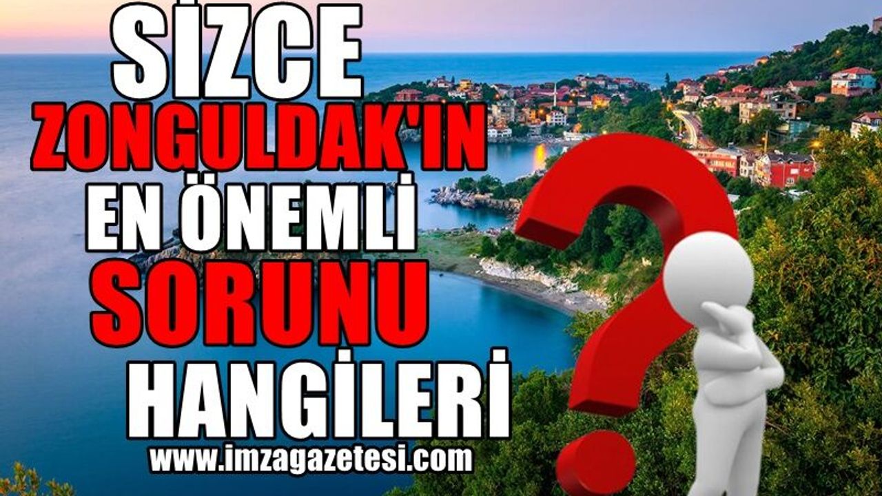 Sizce Zonguldak'ın en önemli sorunu hangileri? Neler yapmalı?