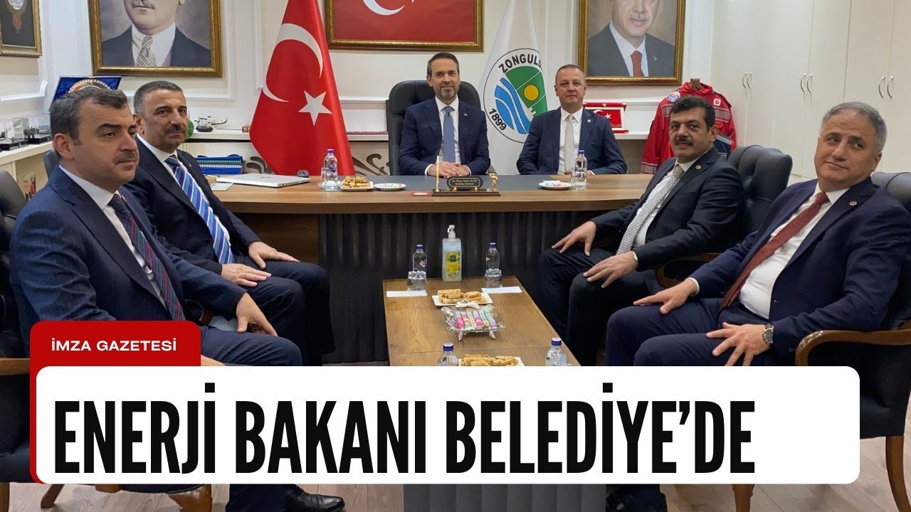 Enerji Bakanı Alparslan Bayraktar Zonguldak Belediyesinde
