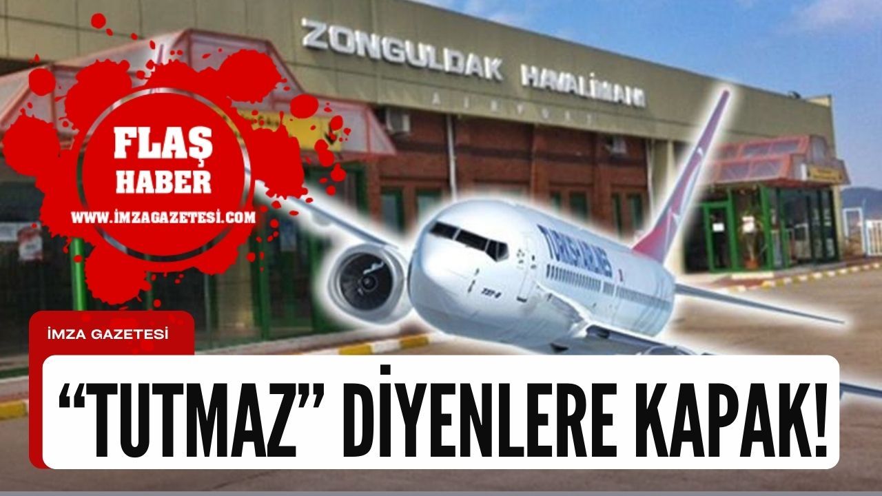 Zonguldak Havalimanı ilk 10 ayda yine zirvede! Tutmaz diyenlere gelsin...