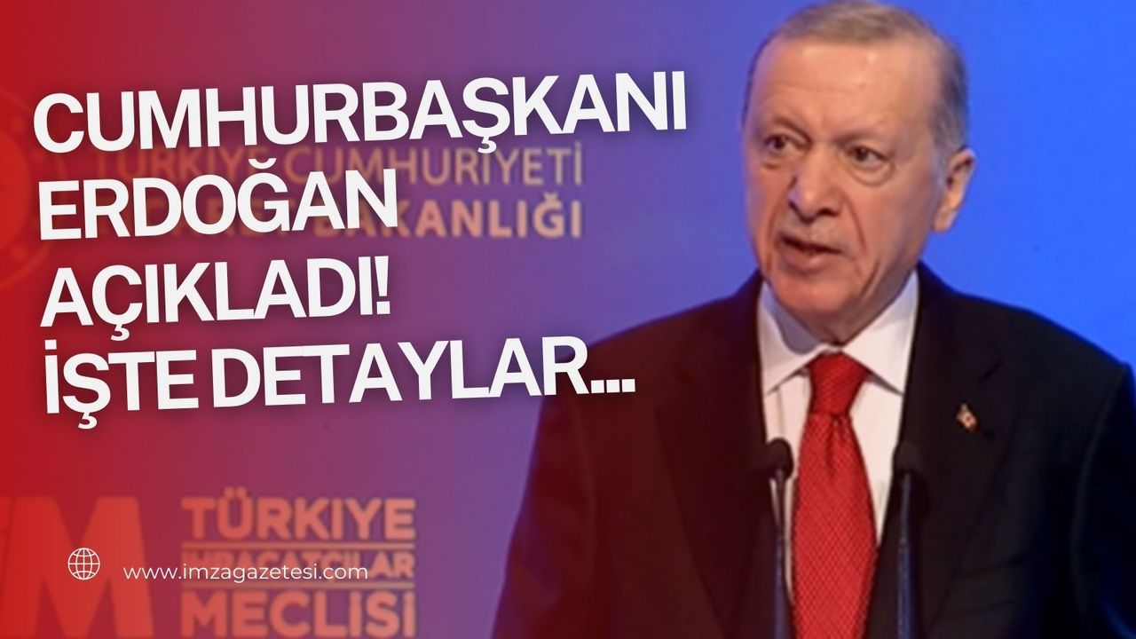 Cumhurbaşkanı Erdoğan açıkladı! Tarihi an yaşandı...