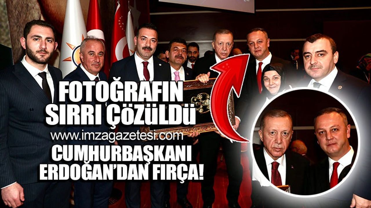 Fotoğrafın sırrı çözüldü! Cumhurbaşkanı Erdoğan’dan fırça!