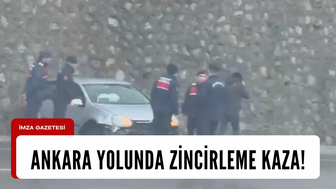 Ankara yolunda kaza! Yaralılar var
