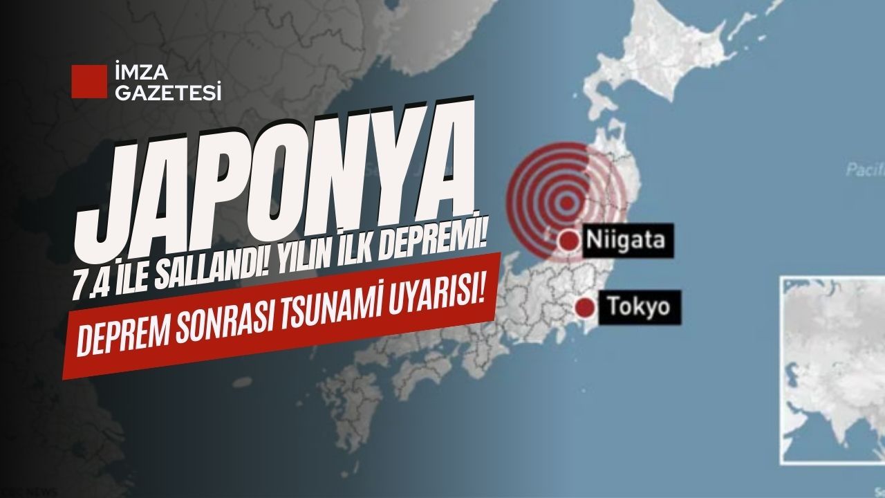 Japonya'da 7.4 büyüklüğünde deprem meydana geldi!