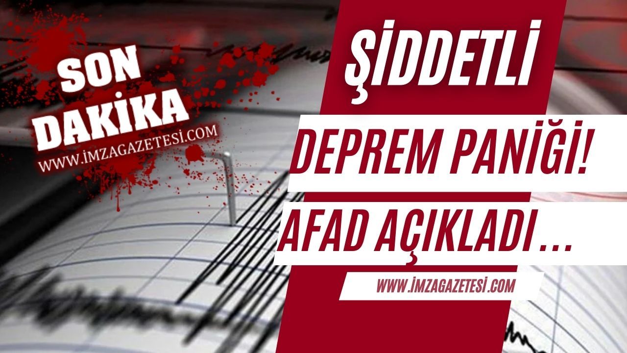 Malatya'da şiddetli deprem paniği! AFAD'dan açıklama geldi!