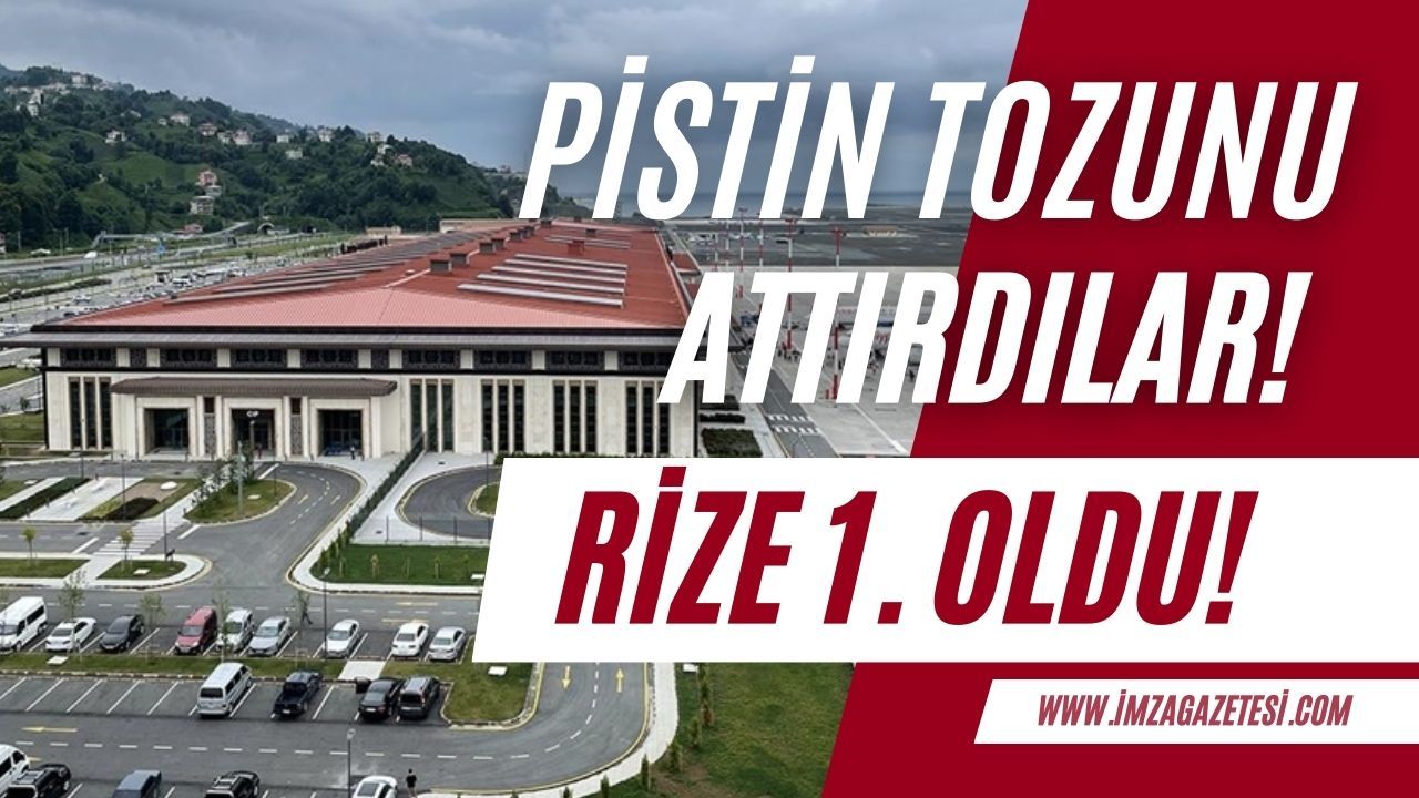 Rize-Artvin Havalimanı, Türkiye genelinde birinci oldu!