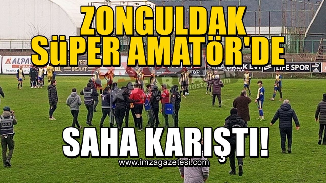 Zonguldak Süper Amatör Ligi'nde saha karıştı!