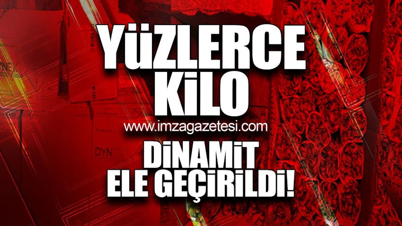 Zonguldak'ın ilçesinde faaliyet gösteren bir firmada dinamit ele geçti!