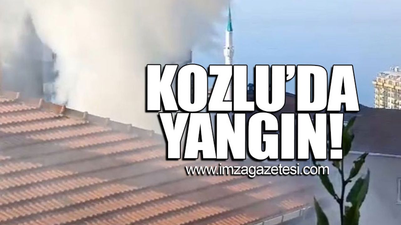 Kozlu'da yangın! Ekipler olay yerinde