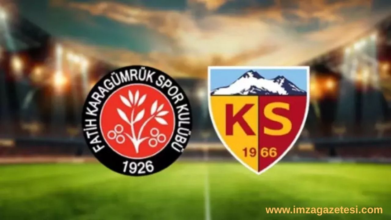 CANLI: Fatih Karagümrük – Kayserispor Maçı Canlı Yayın