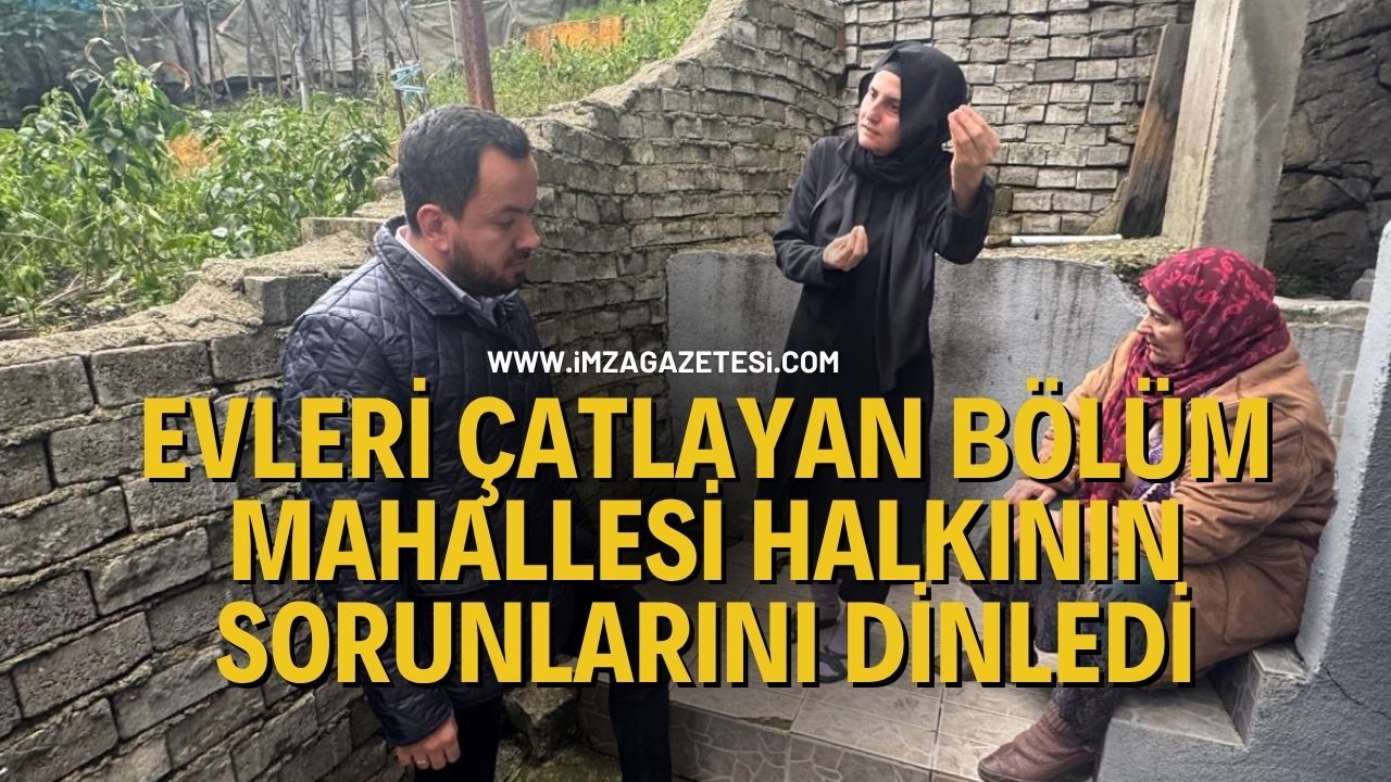 Karakoca, Evleri Çatlayan Bölüm Mahallesi Halkının Sorunlarını Dinledi.