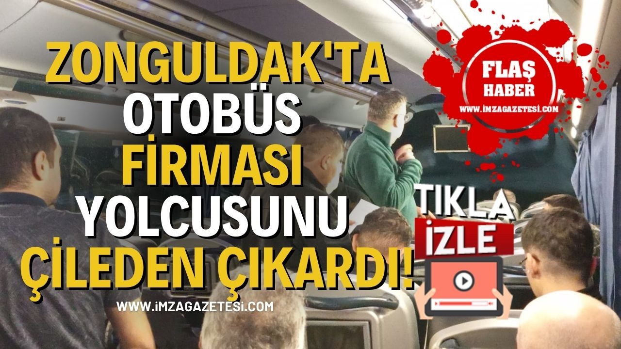 Zonguldak'ta Otobüs Firması Yolcusunu Çileden Çıkardı!