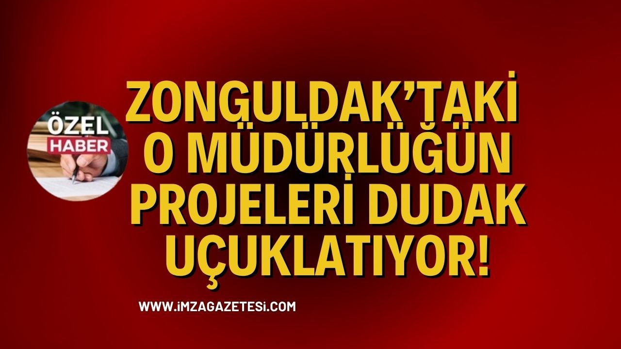 Zonguldak’taki O Müdürlüğün Projeleri Dudak Uçuklatıyor!