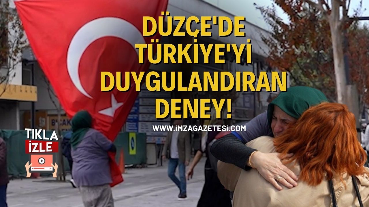 Düzce'de Türki̇ye'yi̇ Duygulandıran Deney... Video Rekor Kırıyor!