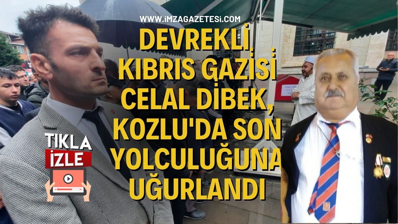 Devrekli Kıbrıs Gazi̇si̇ Celal Di̇bek, Protokol Eşli̇ği̇nde Kozlu'da Son Yolculuğuna Uğurlandı