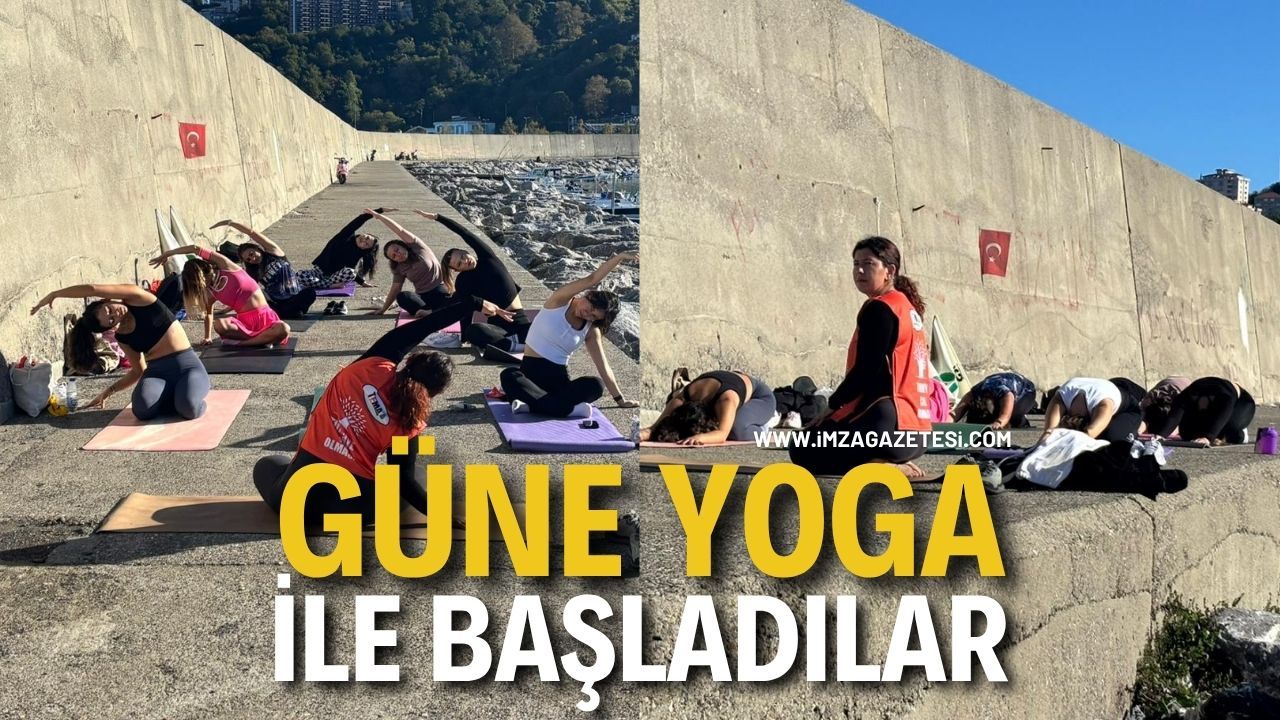 Güne Yoga ile Başladılar!