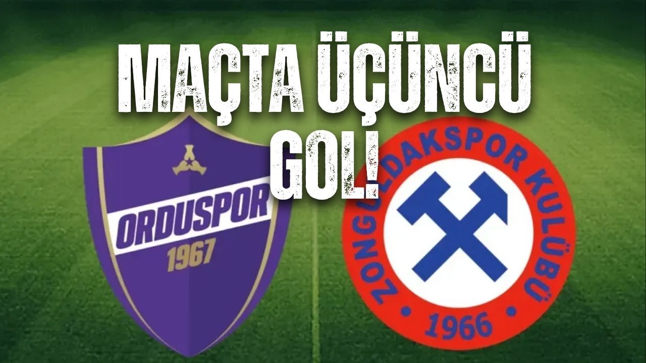 Orduspor 1967 - Zonguldakspor maçında 3. gol sesi... Müthiş ataklar! Tıkla, İzle...