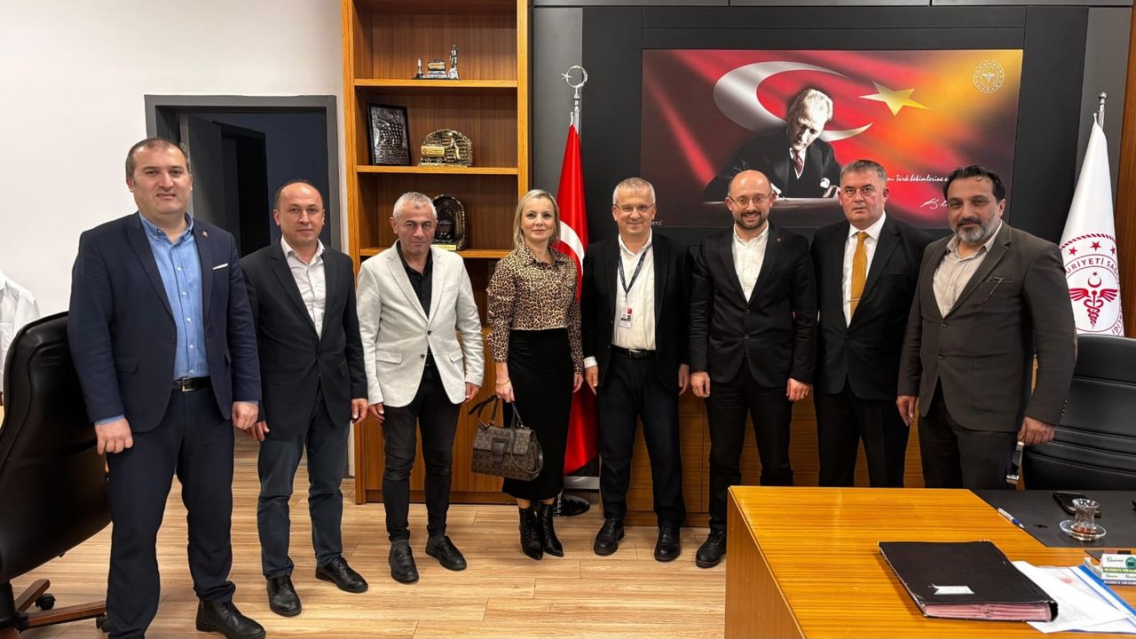 ZON-KAR-DER BAŞKANI ACAR'DAN BAŞHEKİM TOSUN'A HAYIRLI OLSUN ZİYARETİ.