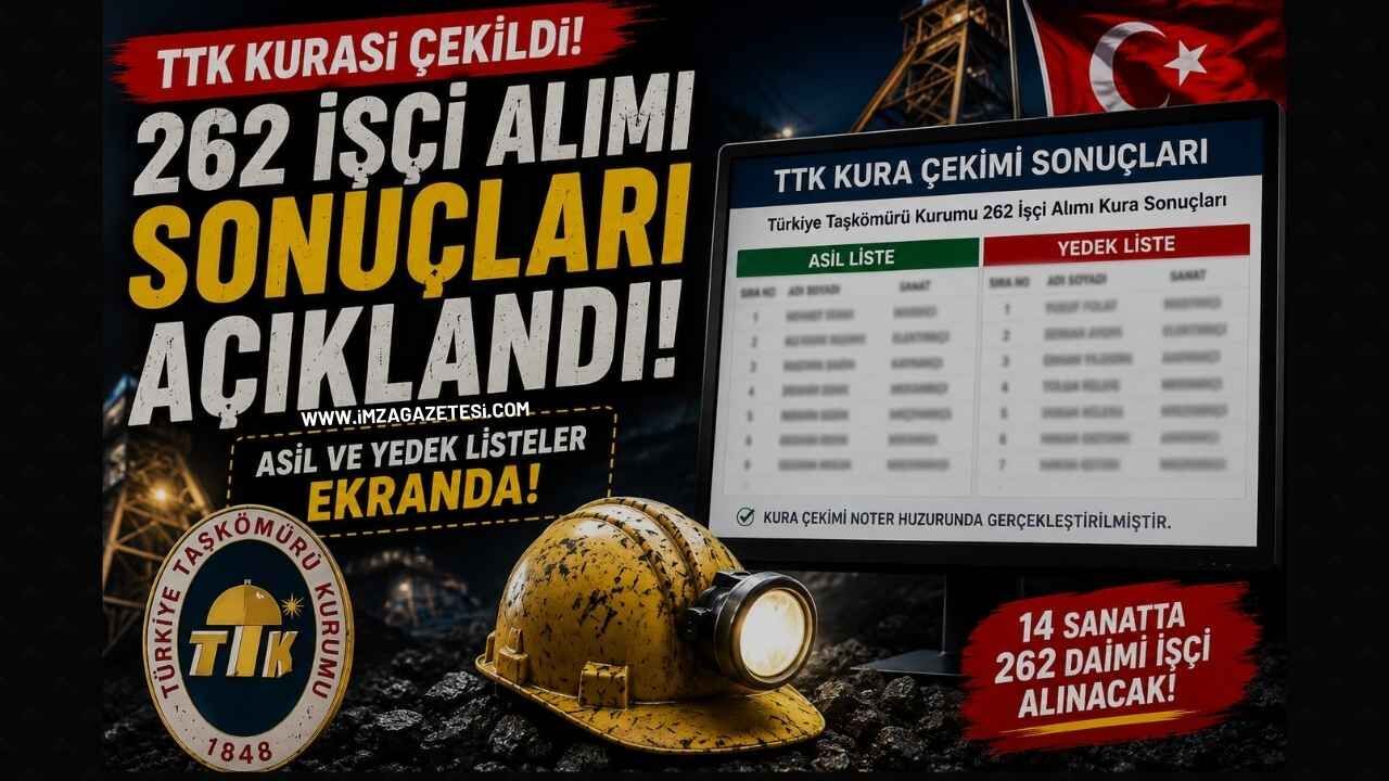 TTK Kura Sonuçları Asil ve Yedek Listeleri Açıklandı!