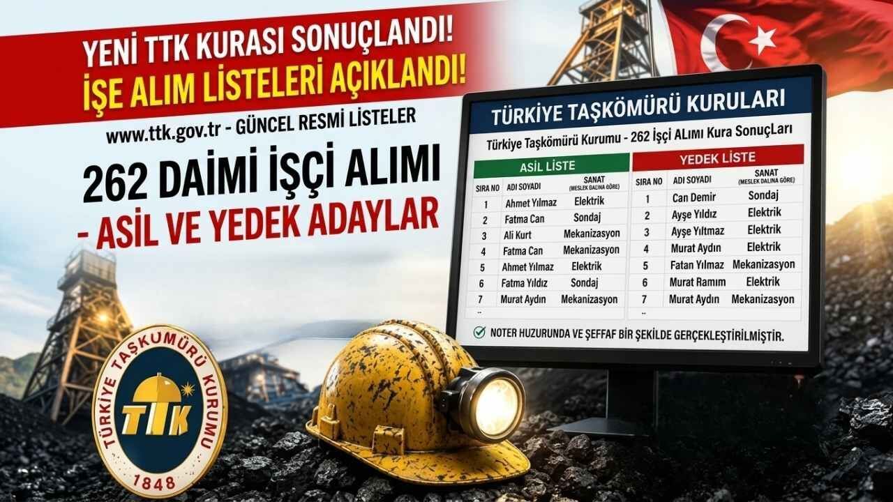 TTK’da Büyük Gün: 262 Daimi İşçi Alımı İçin Kura S