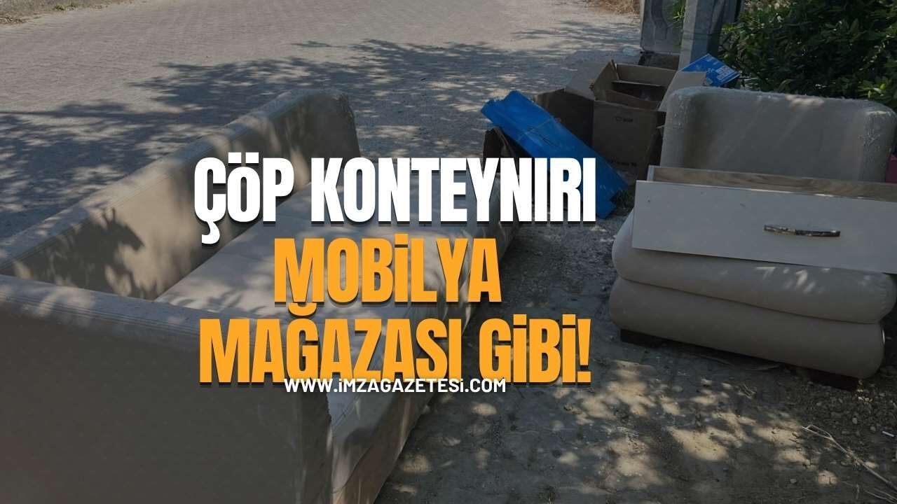 Çöp Konteynırı Mobilya Mağazası Gibi!