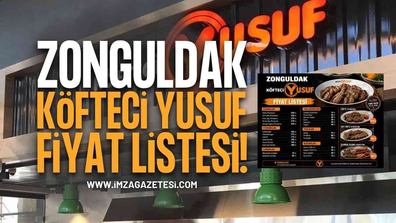Zonguldak Köfteci Yusuf Fiyat Listesi