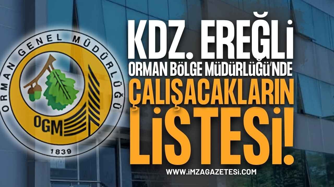 Kdz. Ereğli Orman İşletme Müdürlüğü İUP Kura Sonuçları Açıklandı! İşte Kazanan 16 Kişilik Liste