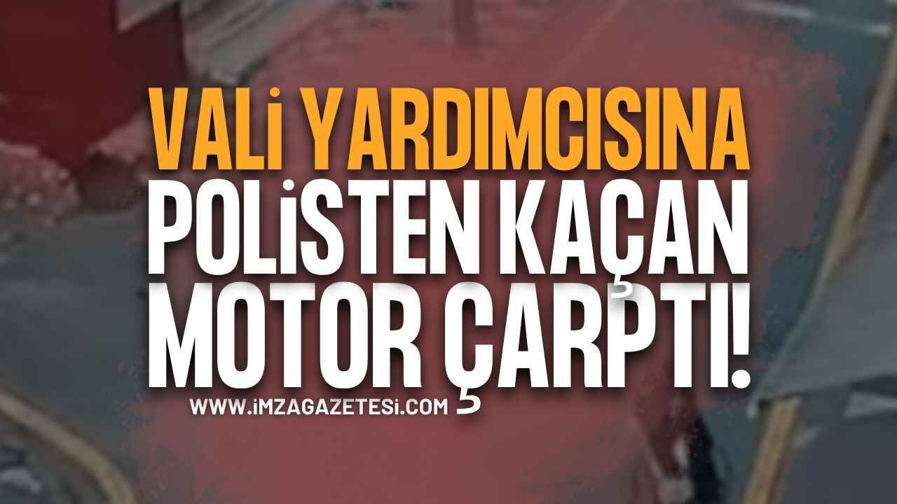 Polisten Kaçan Motosikletli Vali Yardımcısına Çarptı!