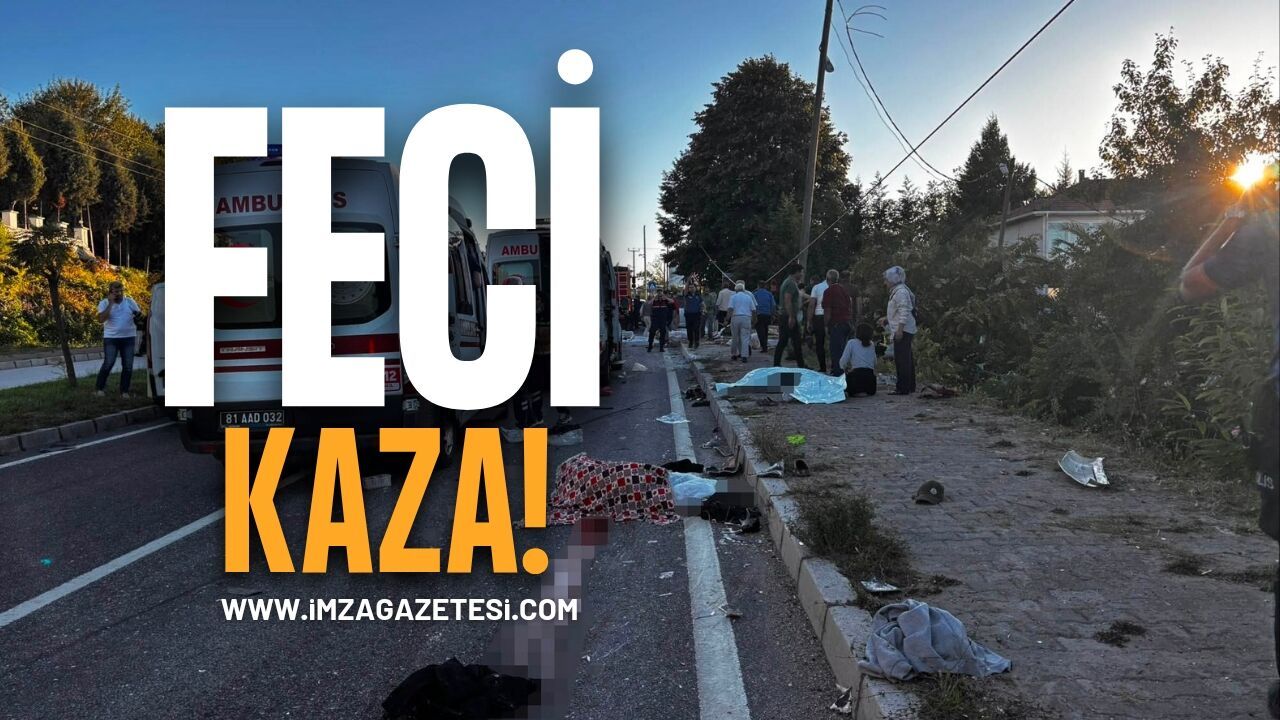 Akçakoca-Zonguldak yolunda feci kaza: 4 ölü, 8 yaralı