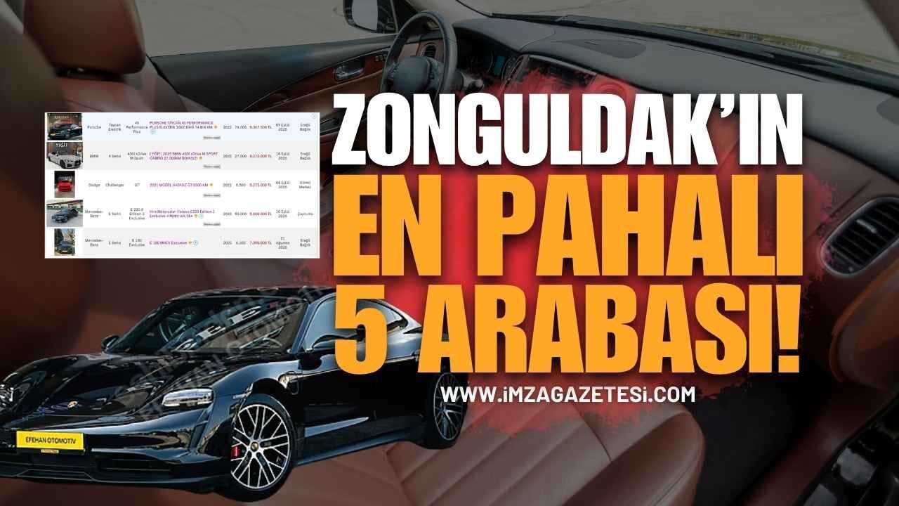 Zonguldak'ın En Pahalı 5 Arabası Listelendi