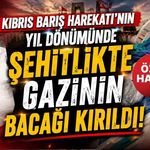 Kıbrıs Barış Harekatı’nın Yıl Dönümünde Şehitlikte Gazinin Bacağı Kırıldı!