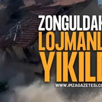 Zonguldak'ta Kozlu Lisesi Lojmanlarının Yıkımı Gerçekleştirildi!