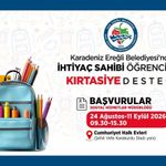 Belediyeden Kırtasiye Desteği!