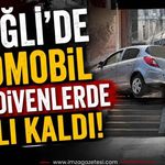 Ereğli'de Otomobil Merdivenlerde Asılı Kaldı!