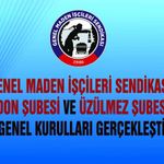 GMİS KARADON VE ÜZÜLMEZ ŞUBELERİNİN GENEL KURULLARI YAPILACAK