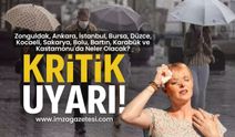 Zonguldak, Ankara, İstanbul, Bursa, Düzce, Kocaeli, Sakarya, Bolu, Bartın, Karabük ve Kastamonu'da hava durumu