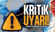 Zonguldak, Bolu, Bartın, Karabük ve Kastamonu İçin Uyarı Verildi