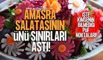Amasra Salatası’nın Ünü Sınırları Aştı! İşte O Salatanın Püf Noktaları!