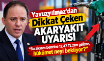 Yavuzyılmaz’dan Dikkat Çeken Akaryakıt Uyarısı