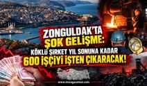 Zonguldak'ta Şok Gelişme: Köklü Şirket Yıl Sonuna Kadar 600 İşçiyi İşten Çıkaracak!