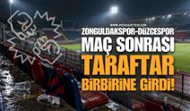Zonguldakspor-Düzcespor Maçı Sonrası Taraftarlar Birbirine Girdi!