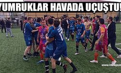 Amatör maçta futbolcular tekme tokat kavga etti!..