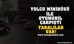 Yolcu Minibüsü İle Otomobil Çarpıştı! Yaralılar Var...