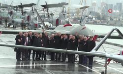 Cumhurbaşkanı Erdoğan "TCG Anadolu" gemisinde!
