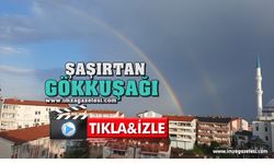 Zonguldak'ta şaşırtan gökkuşağı...