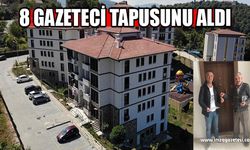 Zonguldak’ta 8 Gazeteci tapusunu aldı…