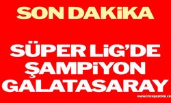 Süper Lig’de sezonun şampiyonu Galatasaray...