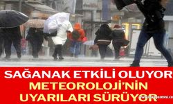 Sağanak etkili oluyor, Meteoroloji’nin uyarıları sürüyor…