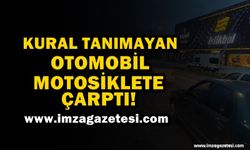 Kuralları İhlal Eden Otomobil, Motosiklet'e Çarptı!