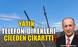 Yatık Telefon Direkleri Çilden Çıkarttı!